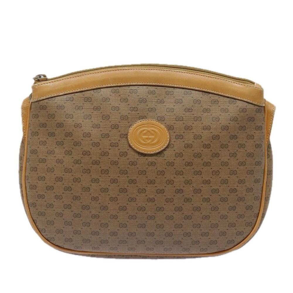 Gucci Micro GG Supreme Shoulder Bag Beige